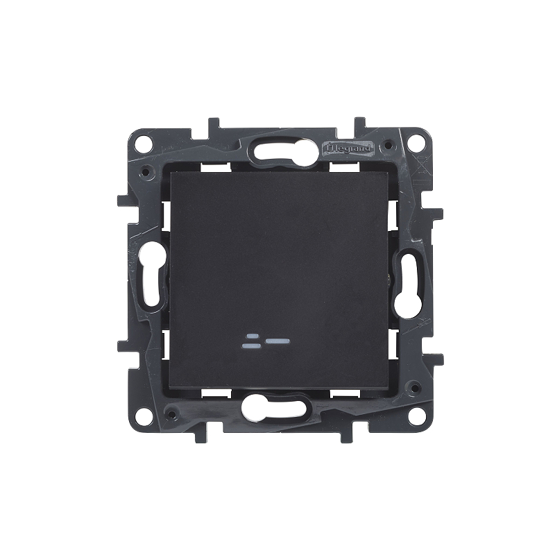 Переключ. 1 кл с инд. 10А с/у б/рамки NLST чёрный 863516 Legrand (5)