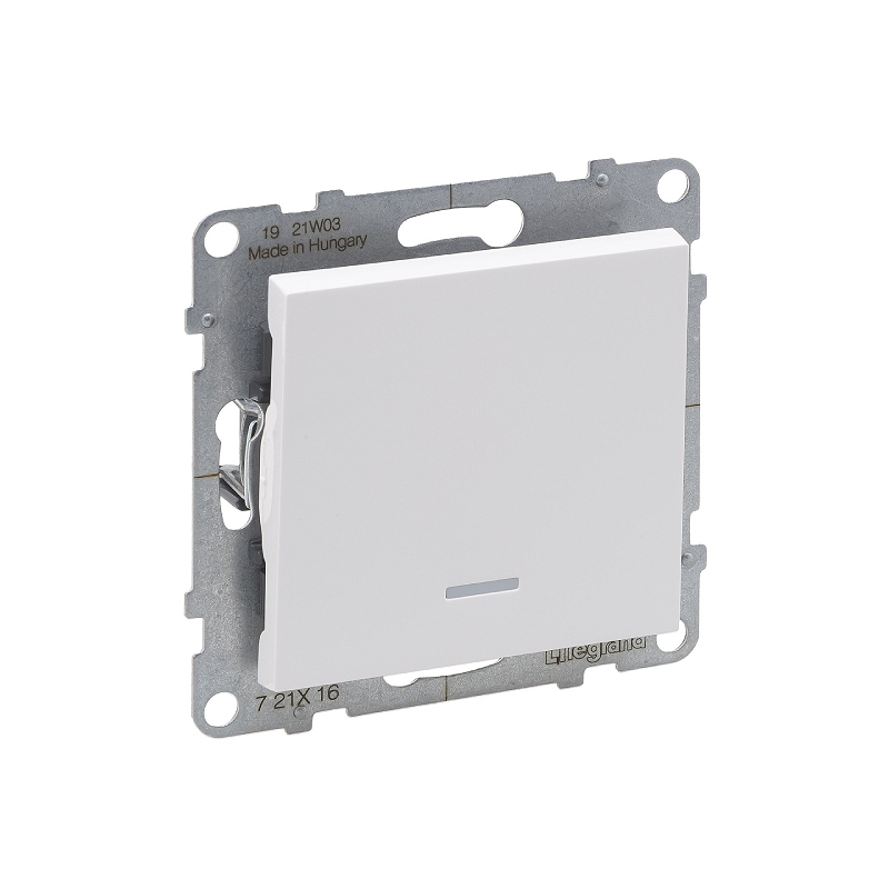 Переключ. 1 кл с инд. 10А с/у б/рамки SUNO белый 721116 Legrand (5)