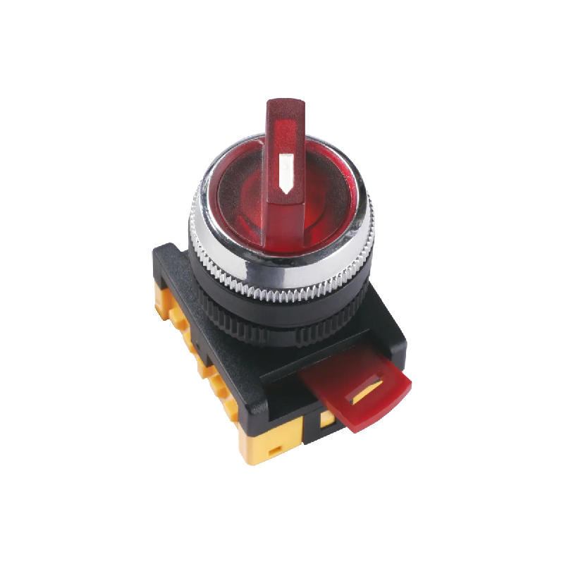 Переключатель ANC-22-2 (красный неон на 2 полож) IEK (10/200)