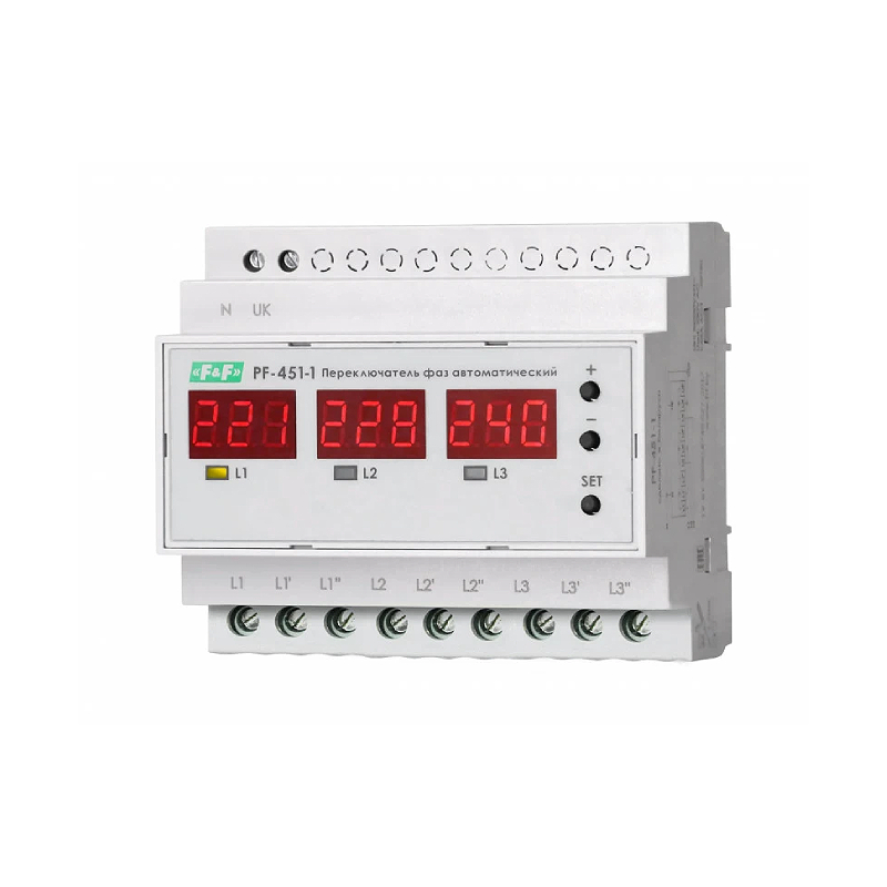 Переключатель фаз автоматический F&F PF-451-1