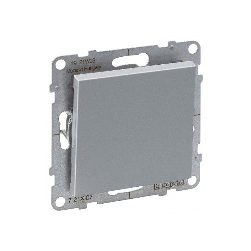 Перекрест.переключ. 1 кл 10А с/у б/рамки SUNO алюминий 721307 Legrand (5)