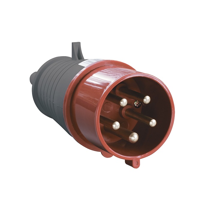 Переносная вилка 025 3р+ре+n 32А 380В IP 44 UNIT (10/60)