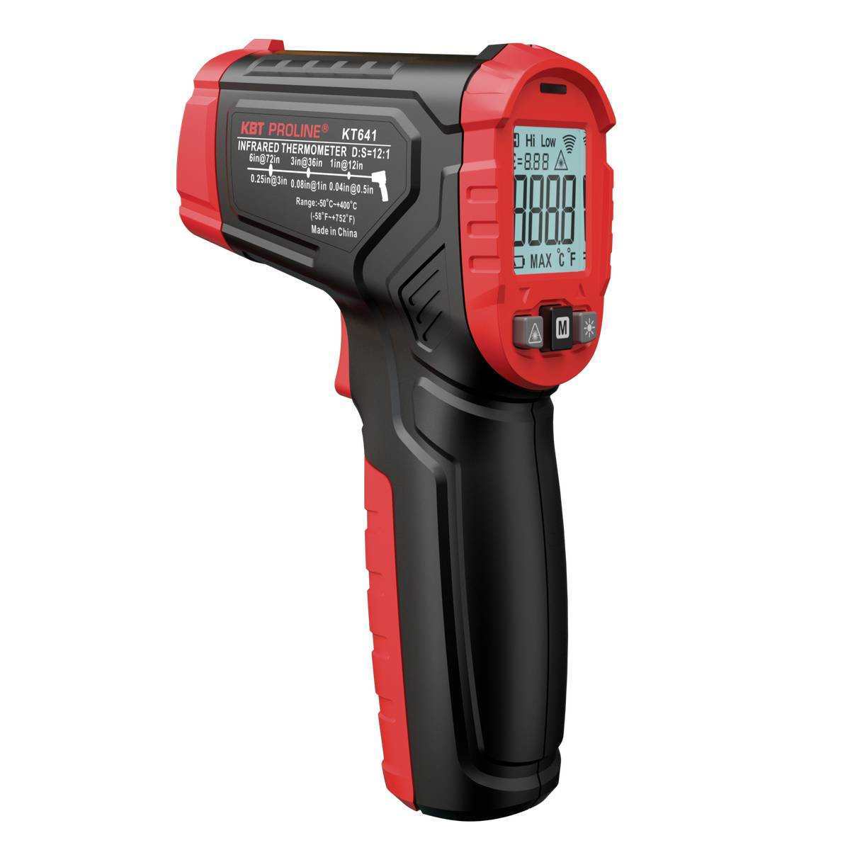 Пирометр бесконтактный цифровой KT 641A PROLINE 87244 КВТ NEW