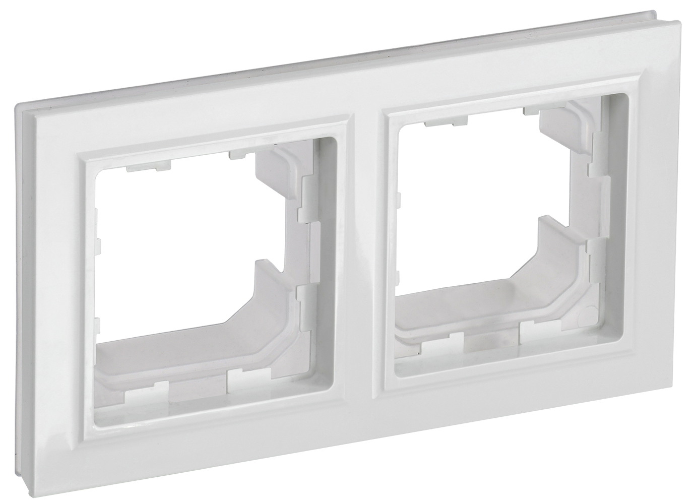 Рамка 2-мест. IP44 "BRITE" белый (1/100)