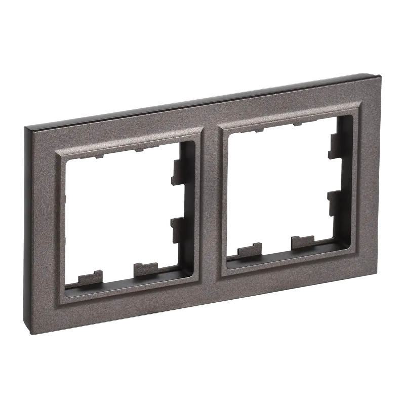 Рамка 2-мест. "BRITE" темная бронза (1/100)