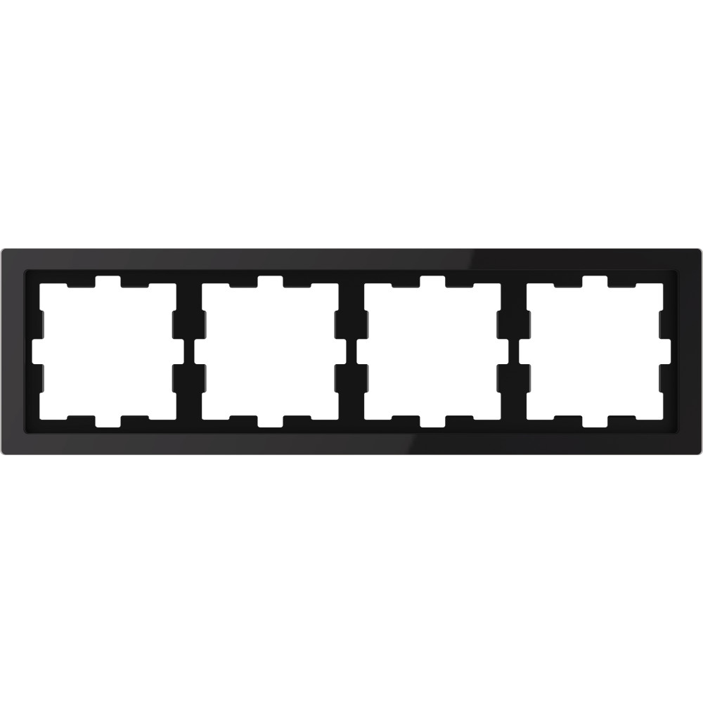 Рамка 4-ая чер. оникс MERTEN D-Life