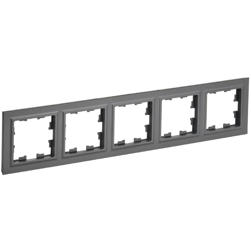 Рамка 5-мест. "BRITE" графит (1/100)