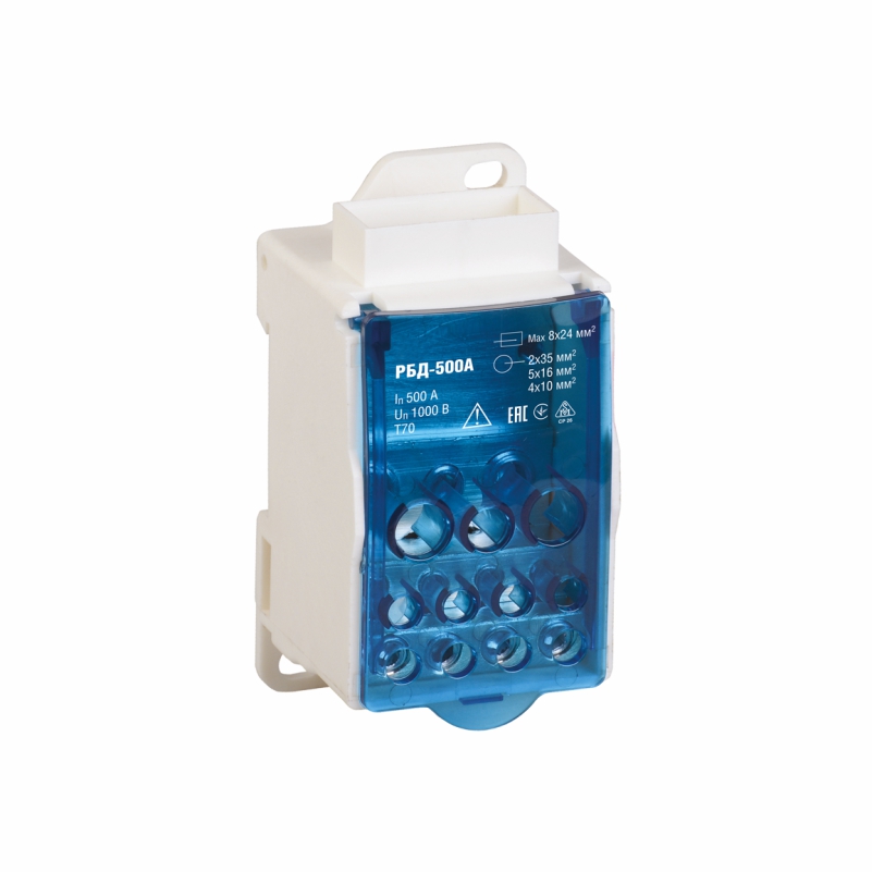 Распред. блок на DIN-рейку РБД-500А UNIT (6)