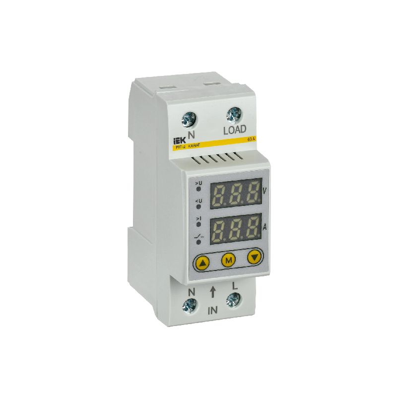 Реле напряжения и тока РНТ-д однофазное 36мм 63А IEK