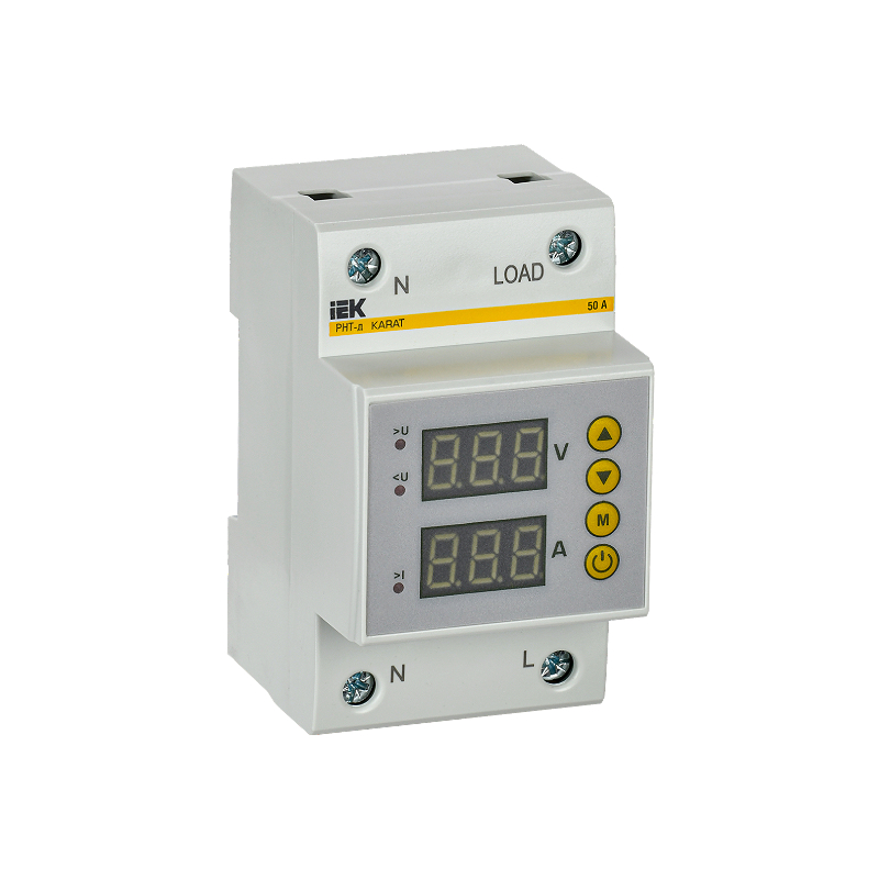 Реле напряжения и тока РНТ-д однофазное 54мм 50А IEK