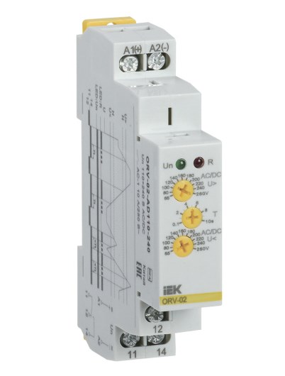 Реле напряжения ORV-02 1ф. 110-240В AC/DC ИЭК ORV-02-AD110-240 NEW