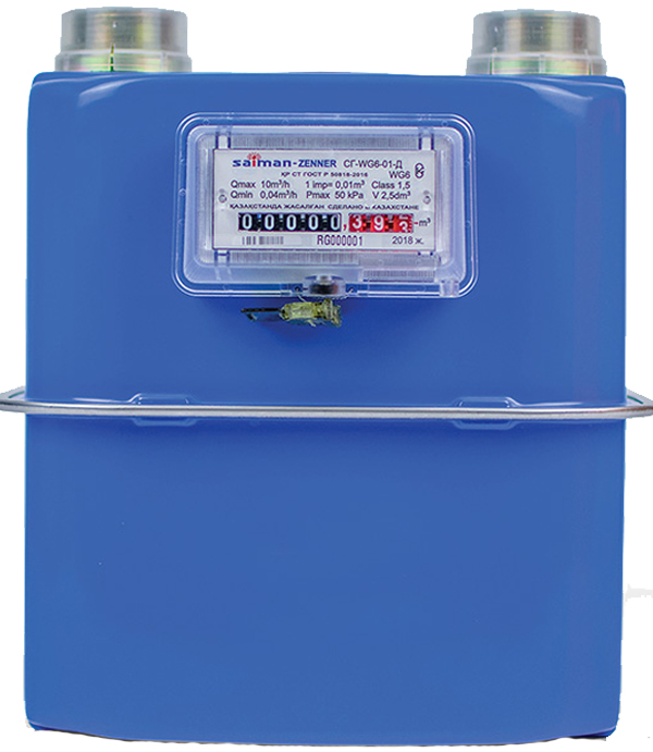 RL Счетчик газа объемный диафрагменный СГ-WG6-01-Д T Saiman