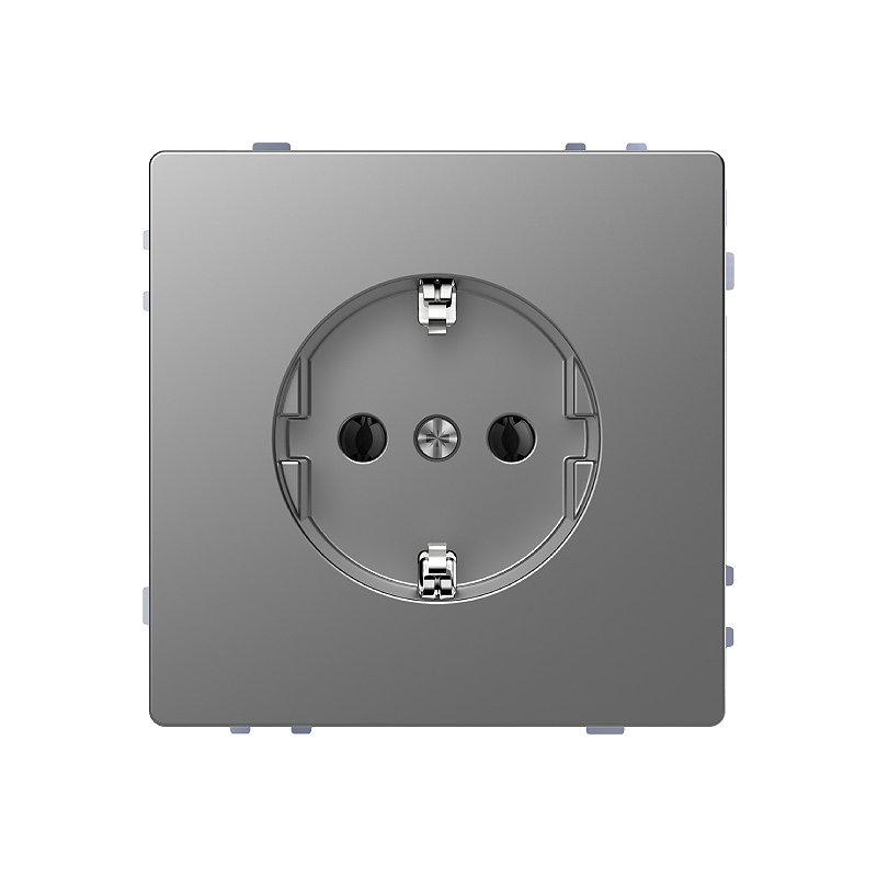 Роз. 16А с з/к нерж. сталь MERTEN D-Life