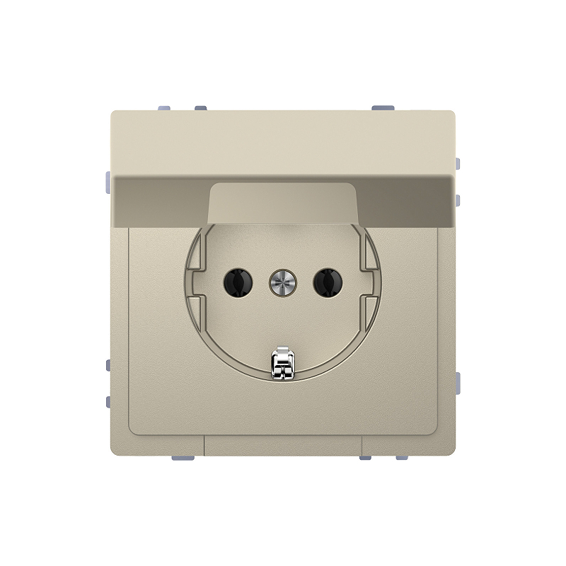 Роз. 16А с з/к с крышкой IP20 сахара MERTEN D-Life