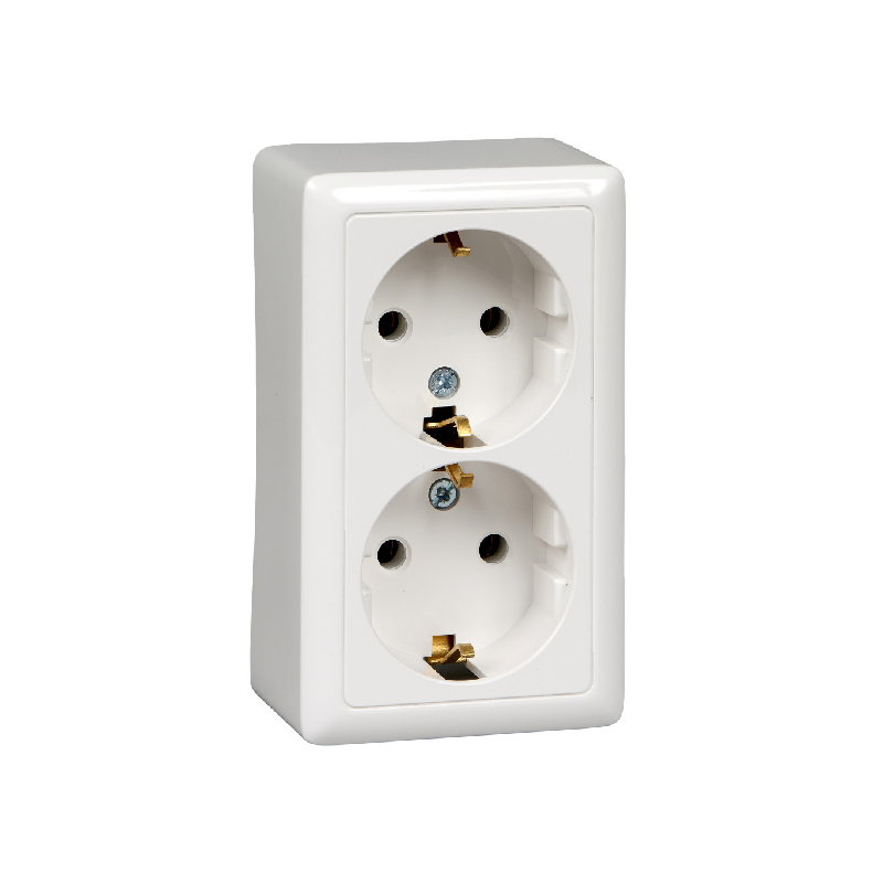 Роз. 2-ная о/у с з/к 16А 250В белый ХИТ !!!