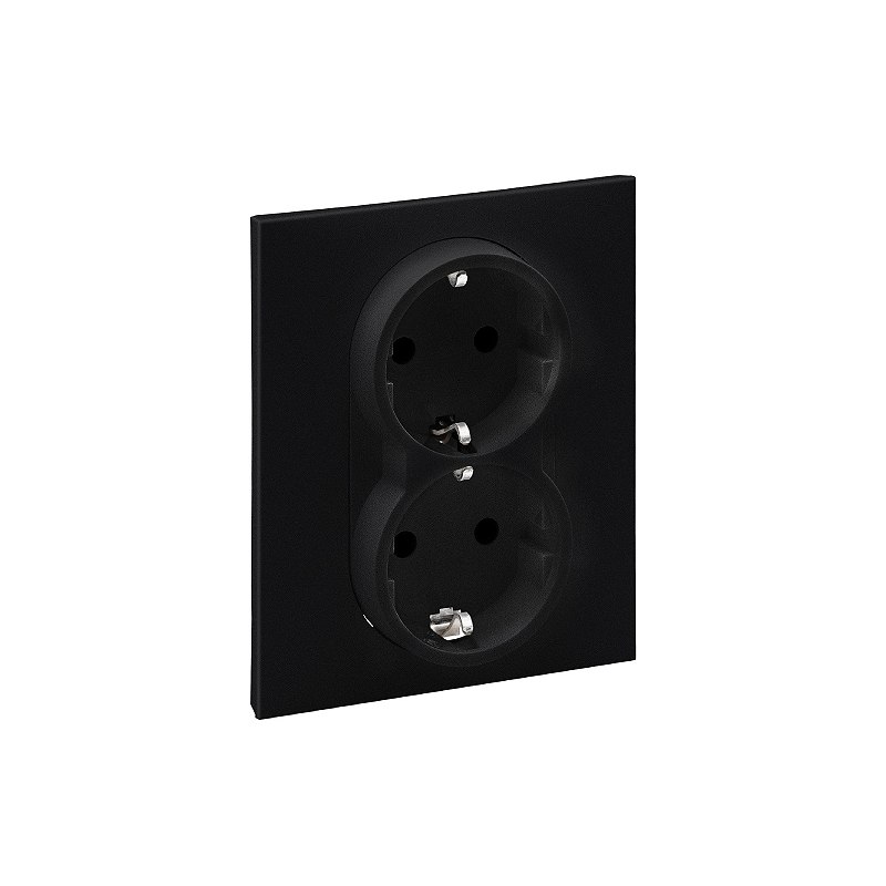 Роз. 2-ная с/у 16А с з/ш SUNO антрацит 721426 Legrand (10)