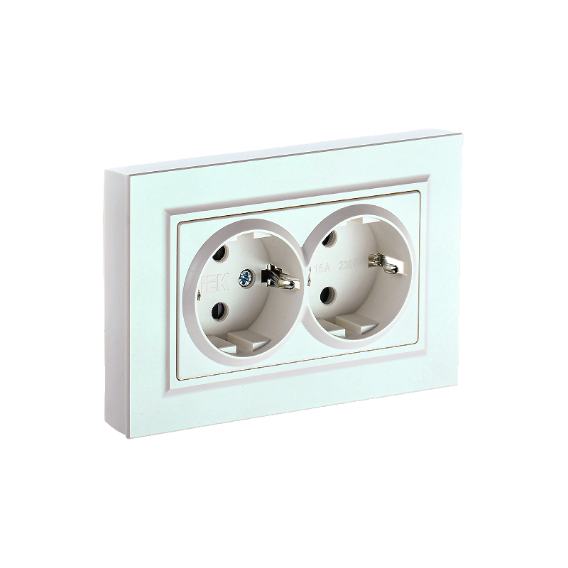 Роз. 2-я с з/к без з/ш 16А в сборе "BRITE" жемчуг (1/100)