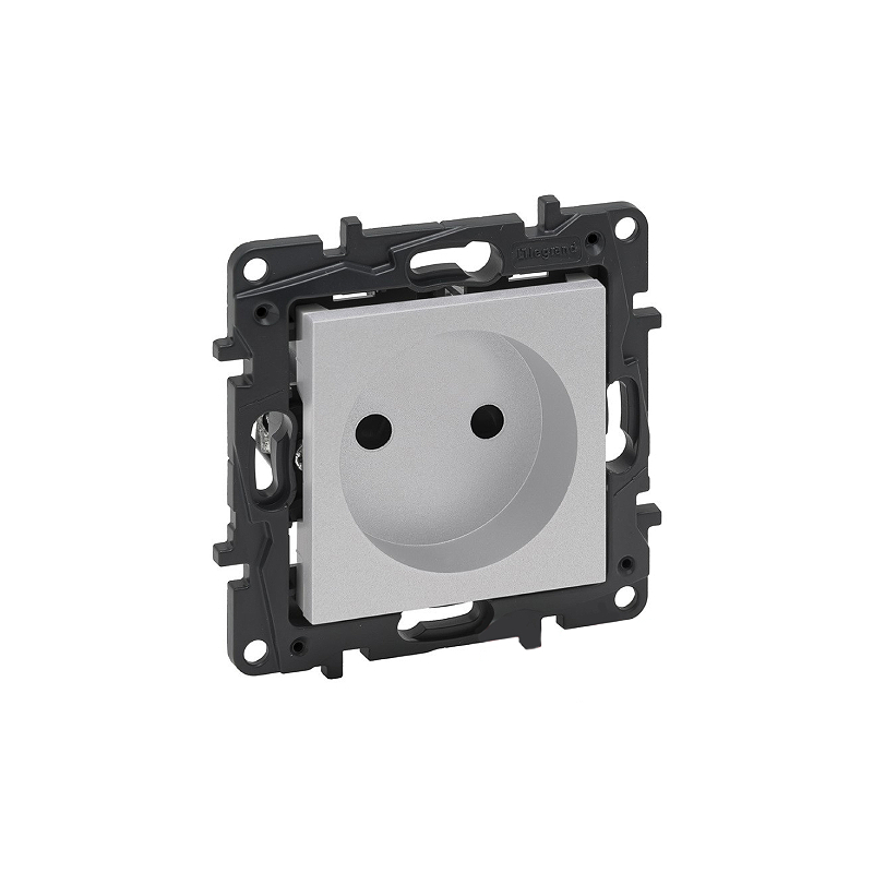 Роз. без шторок 16А механизм NLST алюминий 863319 Legrand (5)