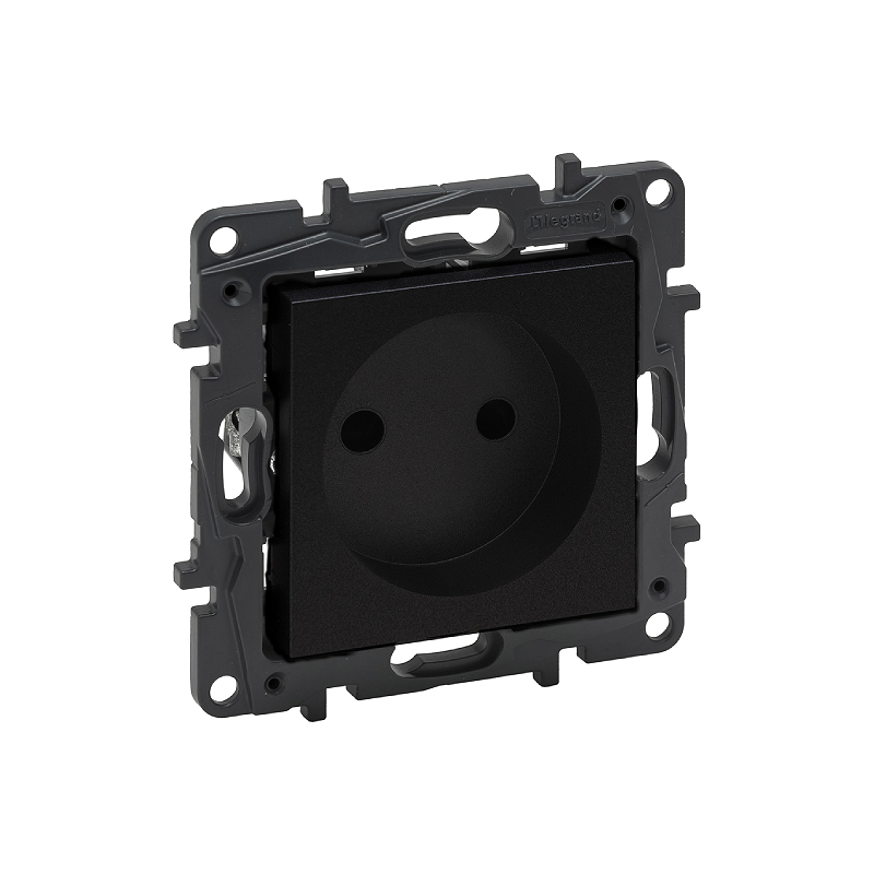 Роз. без шторок 16А механизм NLST чёрный 863519 Legrand (5)