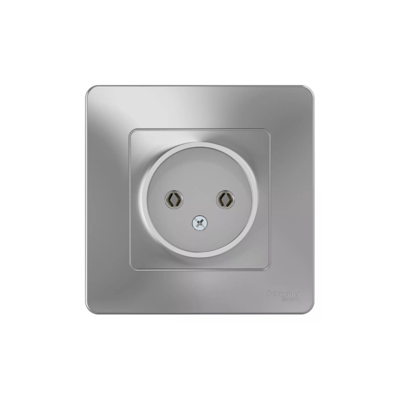 Роз. c/у 16А 250В алюминий BLANCA