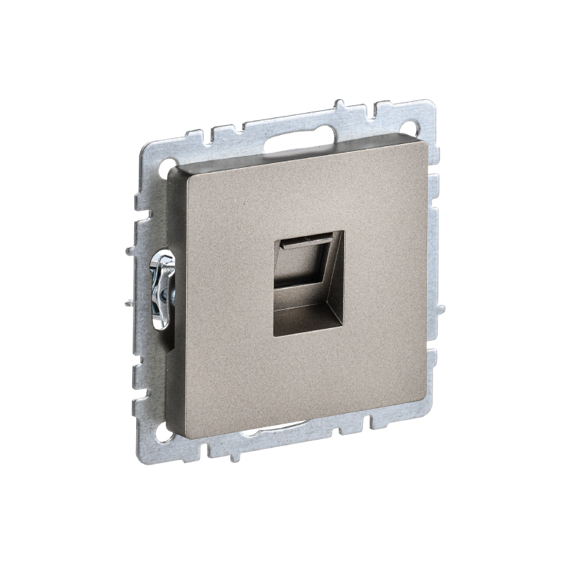 Роз. комп. RJ45 кат.5E б/рамки "BRITE" шампань (1/100)