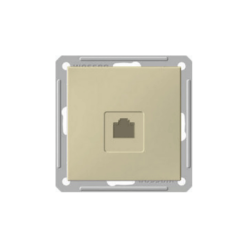 Роз. комп. RJ45 кат.5E механизм слоновая кость Wessen 59