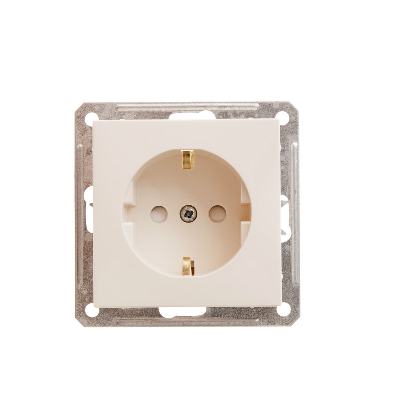 Роз. механизм с з/к с з/ш 16А слоновая кость Wessen 59