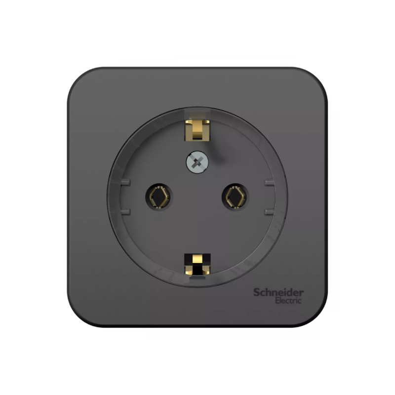 Роз. о/у с з/к 16А антрацит BLANCA