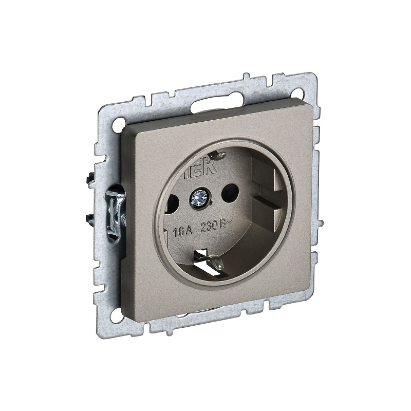 Роз. с з/к без з/ш 16А б/рамки "BRITE" шампань (1/100)