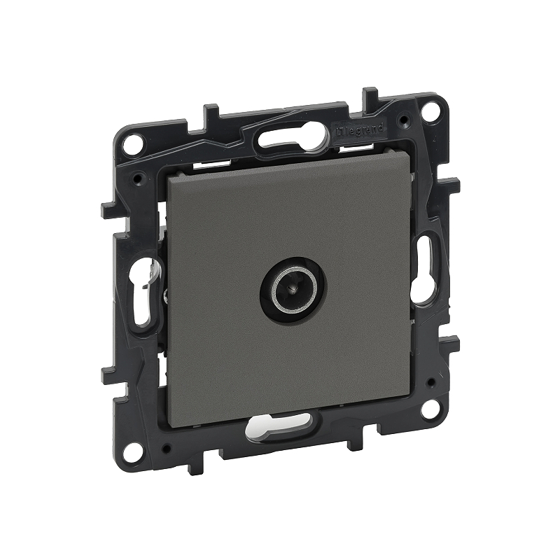 Роз. TV оконечная с/у б/рамки NLST сталь 863473 Legrand (5)