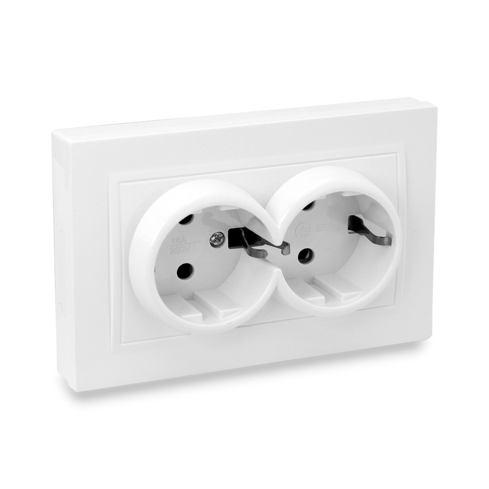 Розетка 2-я с/у з/к 16А ELEMENT (10/200) UNIT
