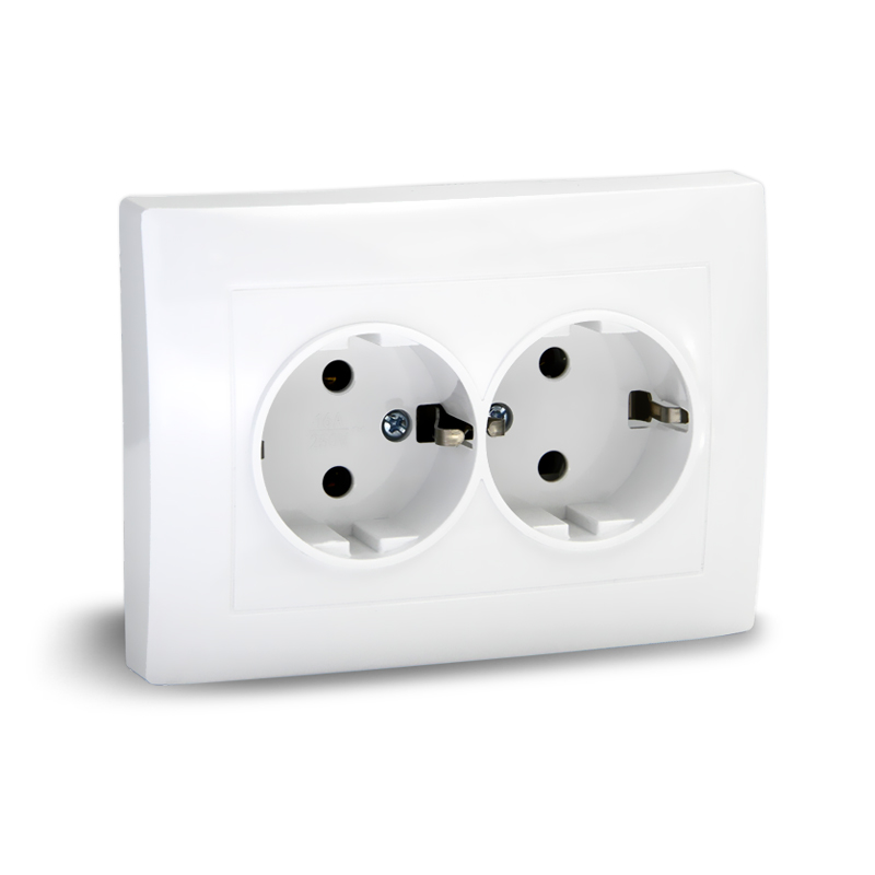 Розетка 2-я с/у з/к 16А VITA (10/200) UNIT