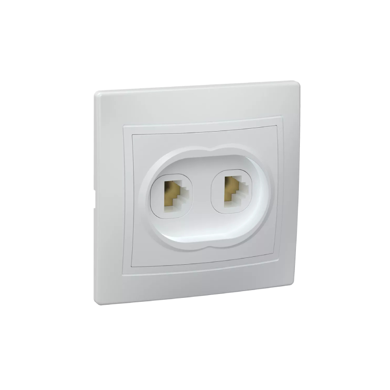 Розетка 2местн. телефонная КВАРТА РТ12-КБ !!!