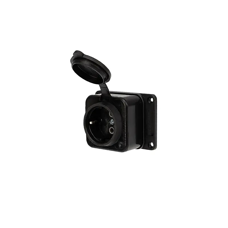 Розетка влагозащищенная с крышкой 1 гнездо