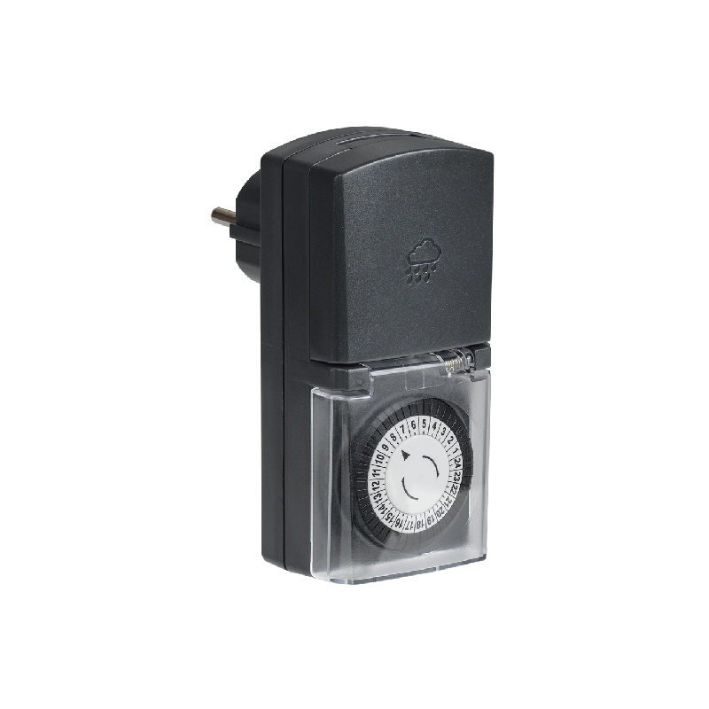 РТМ-4 Розетка-таймер механ. 30мин 24ч 48on/off 16А IP44 IEK E-PRO