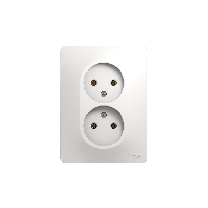 S367 Роз. 2-ная с/у 16А "GLOSSA" белый GSL120 (15)