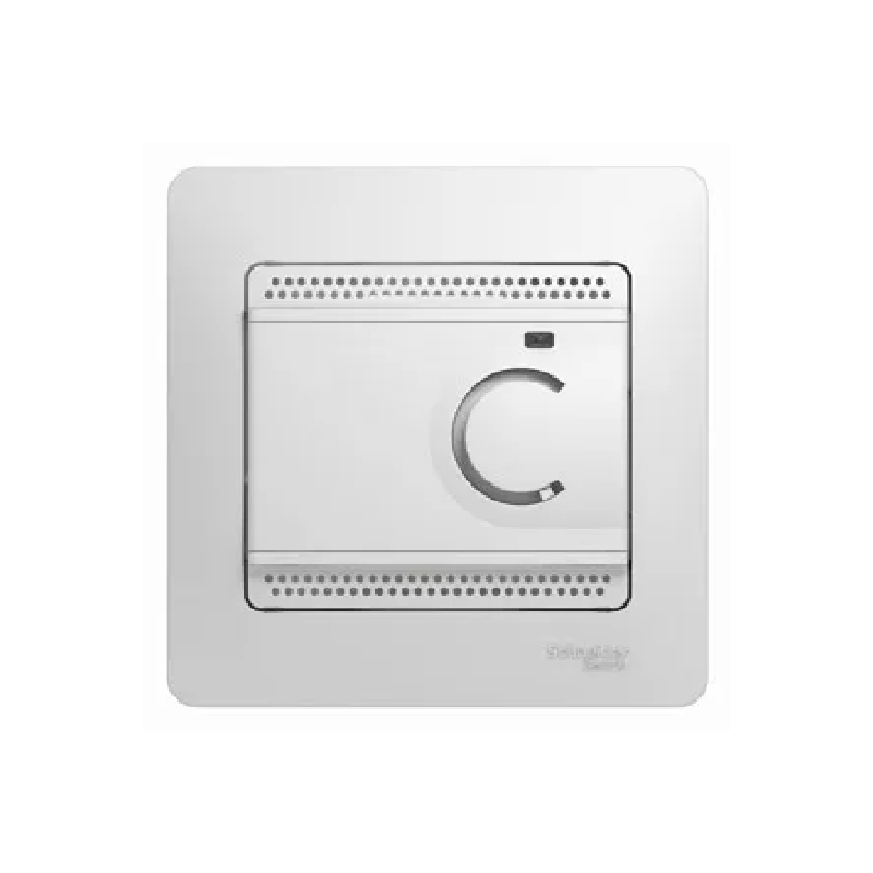 S372 ТЕРМОСТАТ для теп.пола с датчиком с/у 10А "GLOSSA" белый GSL138 (2)