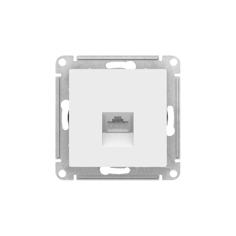 S390 Комп. роз. RJ45 5Е механизм б/рамки "ATLAS" белый ATN183 (10)