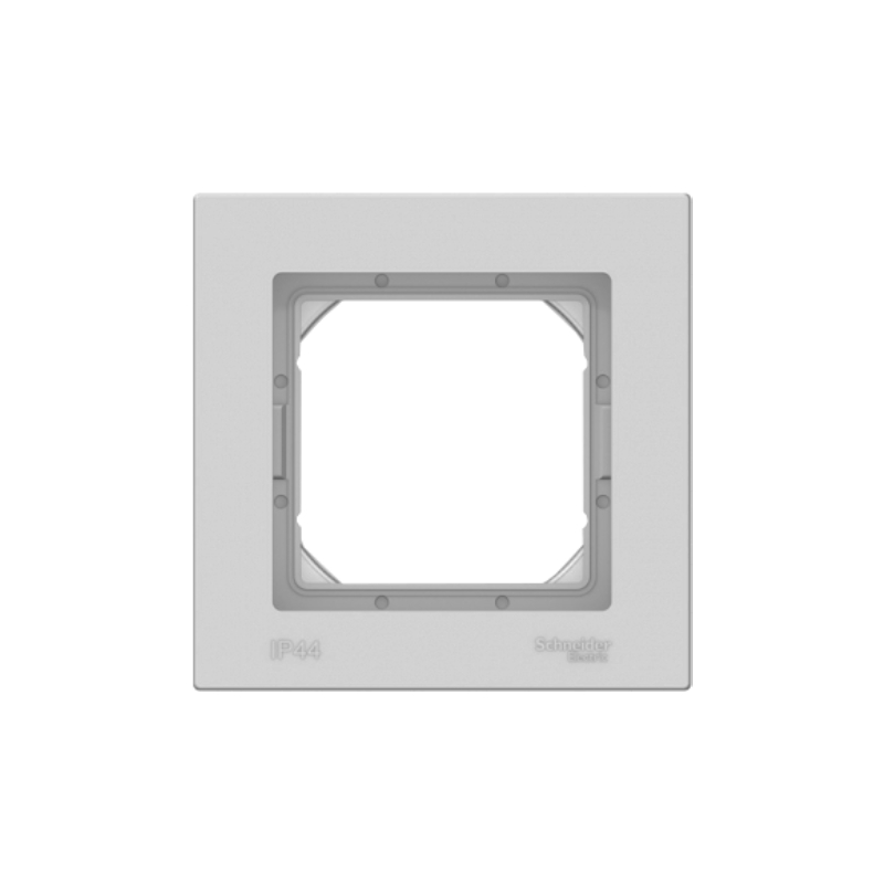 S412 Рамка 1-ная AQUA IP 44 "ATLAS" белый ATN0101 (10)