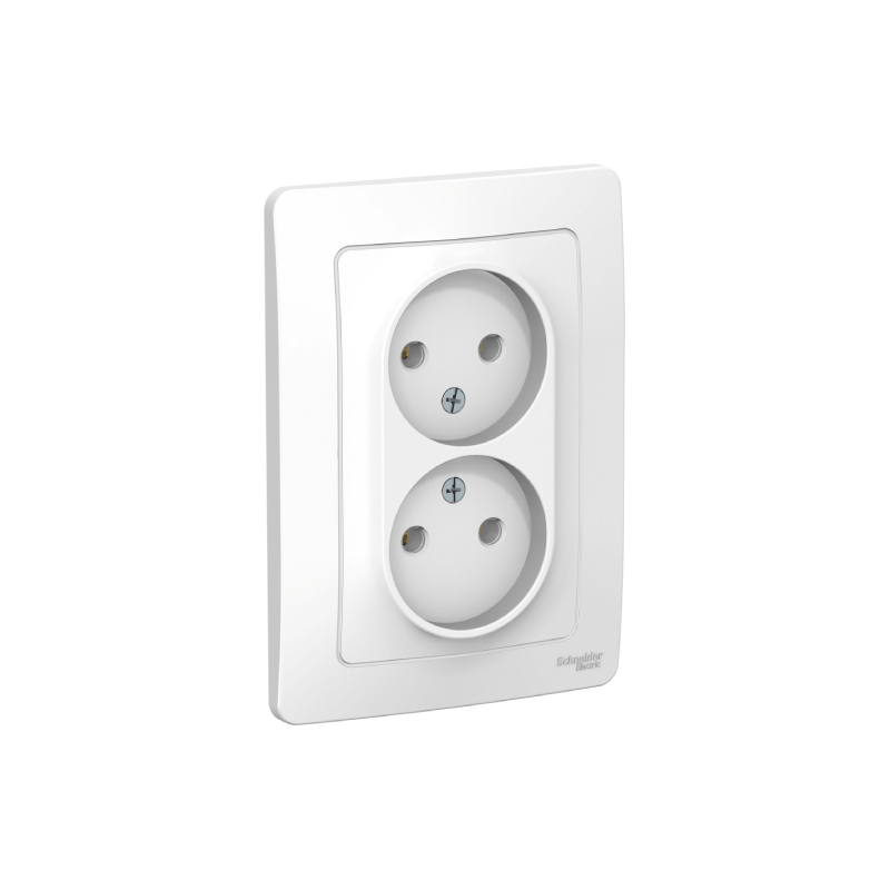 S417 Роз 2-ная с/у без з/к 16А 250В "BLANCA" белый BLNRS000021 (36)