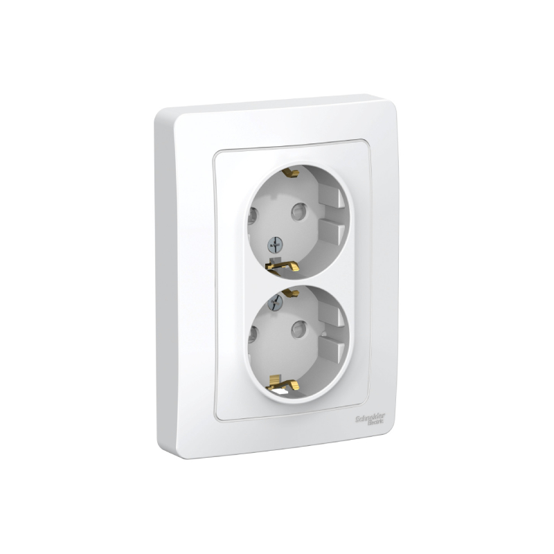 S421 Роз 2-ная с/у с з/к с штор. 16А 250В "BLANCA" белый BLNRS001121 (36)