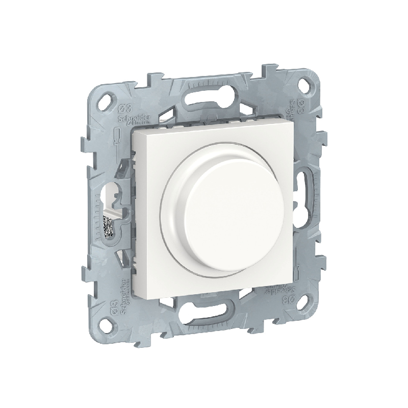 S438 Диммер поворотно-нажимной с/у б/рамки 5-200Вт "UNICA NEW" белый NU551418 (1)