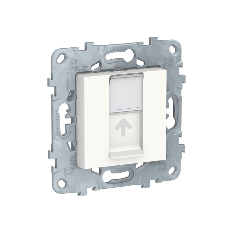 S452 Комп. роз. RJ45 5Е механизм б/рамки "UNICA NEW" белый NU541118 (4)