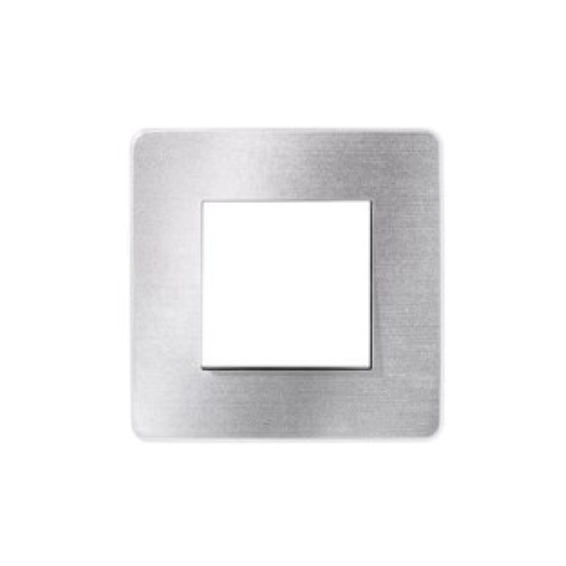 S465 Рамка 1-ная "UNICA STUDIO" хром/белый NU280255 (3)