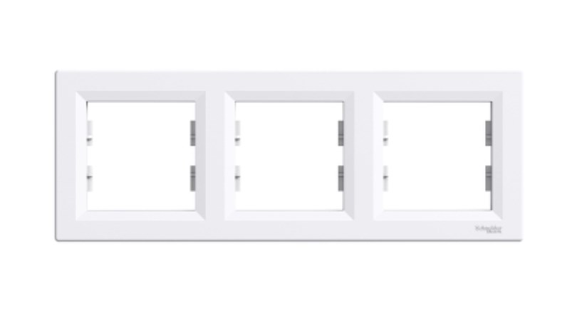 S494 Рамка 3-ная "ASFORA" белый EPH5800321 (15) NEW