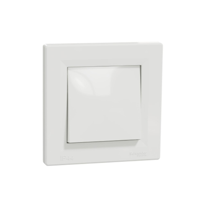 S497 Переключ 1 кл 10A с/у IP44 "ASFORA" белый EPH0400421 (10) NEW