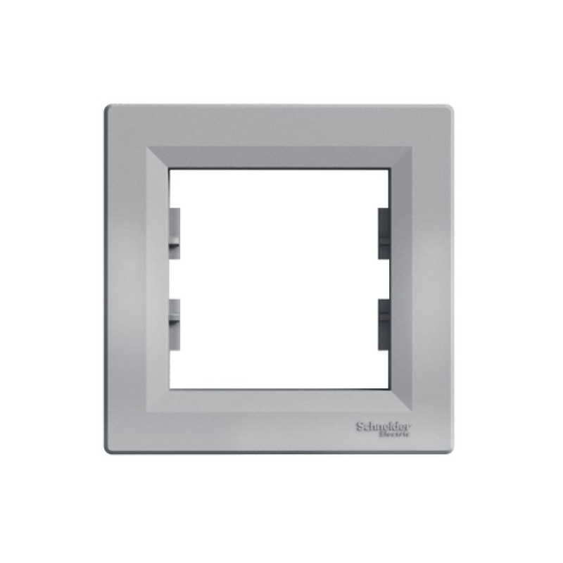 S516 Рамка 1-ная "ASFORA" алюминий EPH5800161 (30) NEW