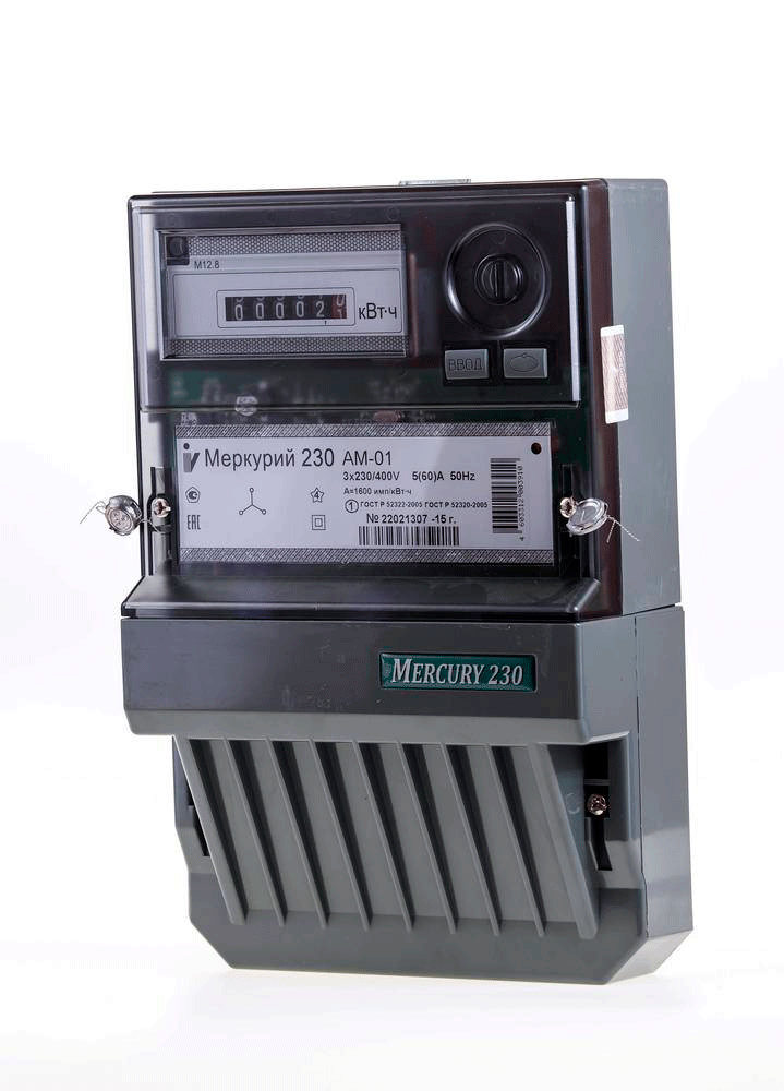 Сч.эл.эн.Меркурий 230 АМ-01 (5-60А/3*220/380В Кл.т.1