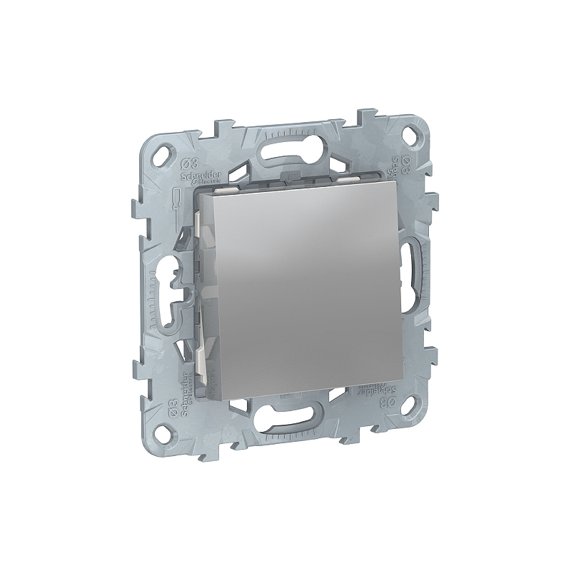 SE Unica New Алюминий Переключатель 1-клавишный