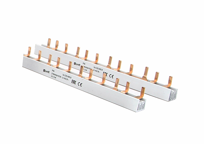 Шина соединительная PIN (штырь) 3ф  63А (22см) UNIT (10)